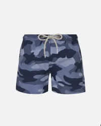 Boxer mare blu con fantasia mimetica