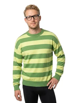 Pull 30000476 Stripes Classic Green M