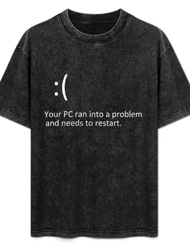 BLUE SCREEN OF DEATH - Windows 8/10 Blue Screen Graphics T-Shirt Stretch Fabric Comfort T-Shirt - Aliexpress - FashionsVida