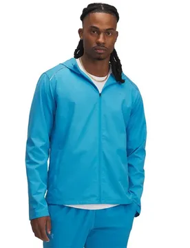 Giacca A Vento Launch Ether Blue / Downpour Gray / Reflective XS