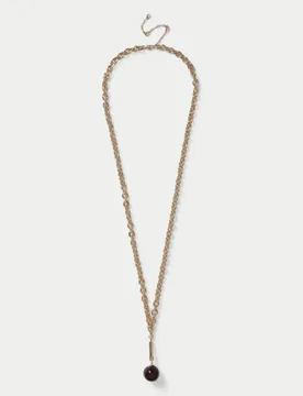 Orb Pendant Necklace Burgundy female - Autograph - FashionsVida