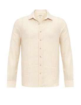 Antioch Camisa mostaza / blanco