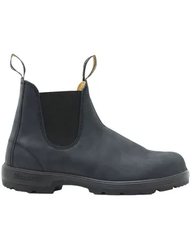Bottines en cuir - Classic Chelsea Boots Rustic Black en Cuir - Taille 37 - Marron - Blundstone - FashionsVida