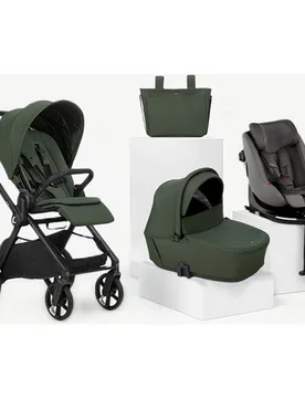 Trío Muum 5 verde + capazo Sleep + silla auto Kombifix gris - Jané - FashionsVida