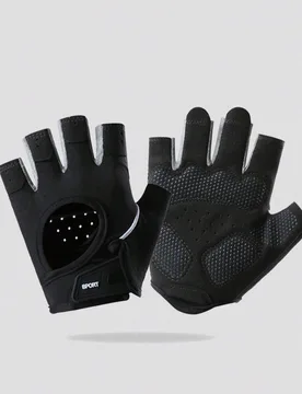 Guantes de fitness con absorción de impactos, protección de palma engrosada, guantes de gimnasio de malla ergonómica, adecuados para atletas hombre - Shein - FashionsVida