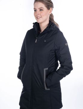 Damen Heizmantel ELEGANT STYLE schwarz XL