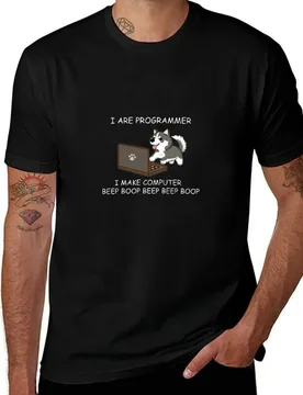 HUSKY - I ARE PROGRAMMER I MAKE COMPUTER BEEP BOOP T SHIRT T-Shirt Outdoor Working T-Shirt - Aliexpress - FashionsVida