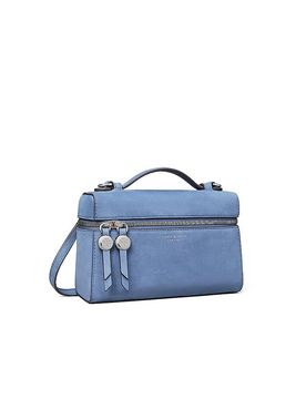 Ledertasche - Henkeltasche ROMY blau damen