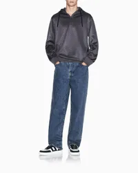 Jeans loose-fit Exchange blu medium wash in cotone elasticizzato