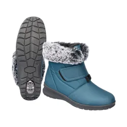 Winterstiefelette mit Spikes und Klett „Monika“ 37 gruen
