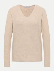 Pullover Rippstruktur Beige XXL