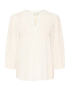 Kaffe Blusa 'KAJollia' blanco lana