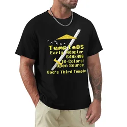 TempleOS Early Adopter - Terry A Davis, Programmer, Meme T-Shirt Lightweight Cooling Short Sleeve Tee