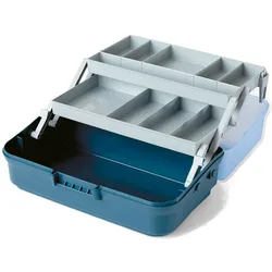 Trays Transparent Cover Fishing Box Blue One Size unisex