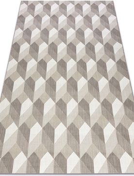 Teppiche Teppich Flat 48624/686 Sisal - 3d-Würfel 120x170 Cm 120x170 Cm
