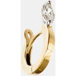 Piercing de aro único Marquise Classic III de oro y diamantes