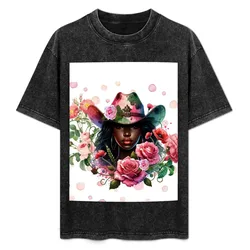 Cowgirl Rose T-Shirt Soft Lightweight Cotton T-Shirt