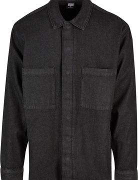 Urban Classics Camisa negro denim