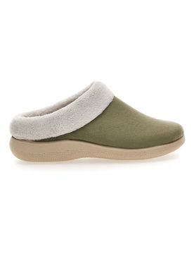 Pantofole verdi con bordo in pelo SE350 38