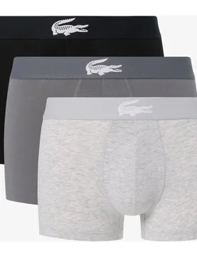 Pack de 3 calzoncillos de algodón con logo en la cintura - Lacoste - FashionsVida