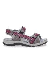 Sandali sportivi grigi e fucsia con chiusura a strappo 51358 40