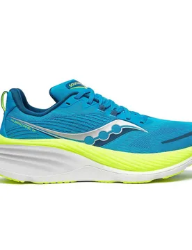 Hurricane 24 Running Shoes Viziblue / Citron UK 9 Men - Saucony - FashionsVida
