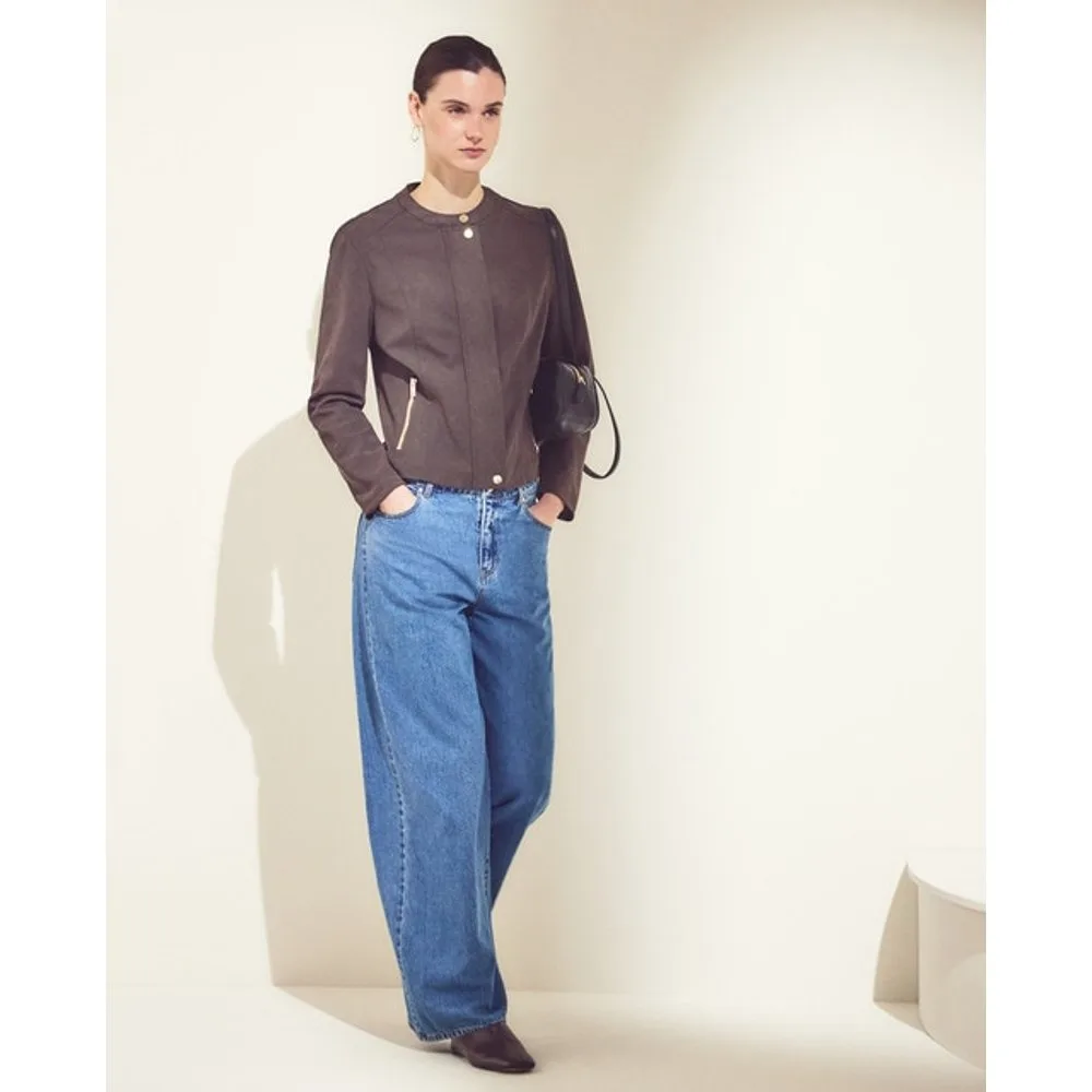 Cazadora de mujer lisa de pecari - Woman El Corte Inglés - FashionsVida