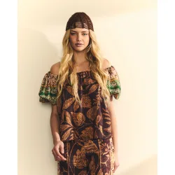 Blusa de mujer con mangas abullonadas