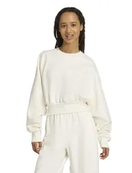 Soft Lux Loose Sweatshirt with Modal Soft White female
