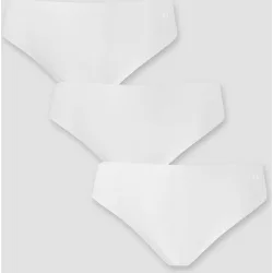 Braguita de bikini de talle medio que no deja marcas para mujer de (paquete de 3)