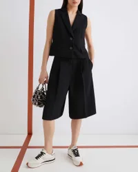 Gilet nero 365 n crêpe envers satin sfiancato