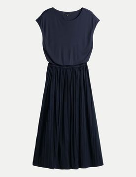 Plissiertes Midikleid Wabella Blau 36