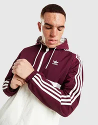 Colour Block 3-Streifen Windrunner Jacke - Herren, Rot - male - Size: XS