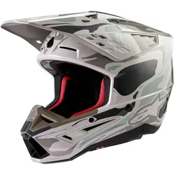Casco Moto Cross Enduro S-M5 MINERAL 22.06 Grigi taglia S