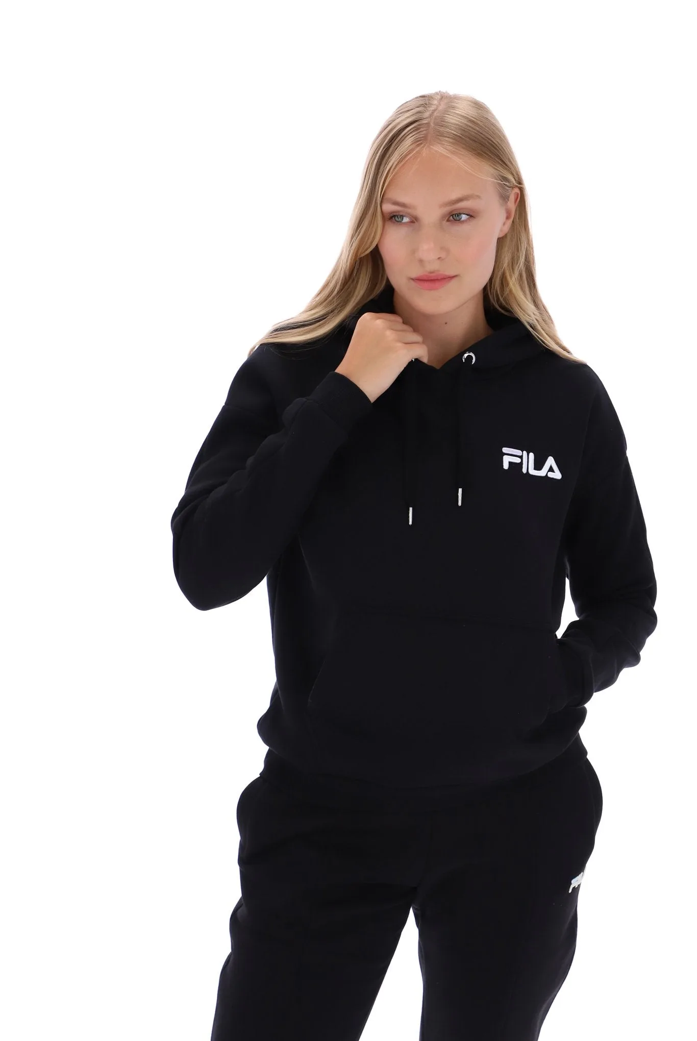 Hattie Logo Hoodie - XS - FILA - FashionsVida