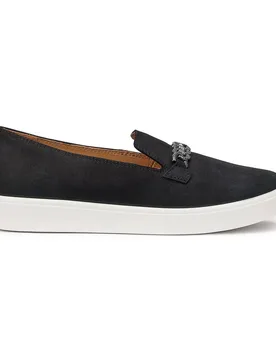 Women's Wide Fit 'Ashmore' Loafers in Black Size: 6 - Black - Size: 6 - Hotter - FashionsVida