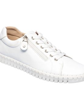 Bequem-Sneaker mit Leder „Miriam“ weiss 41 Damen