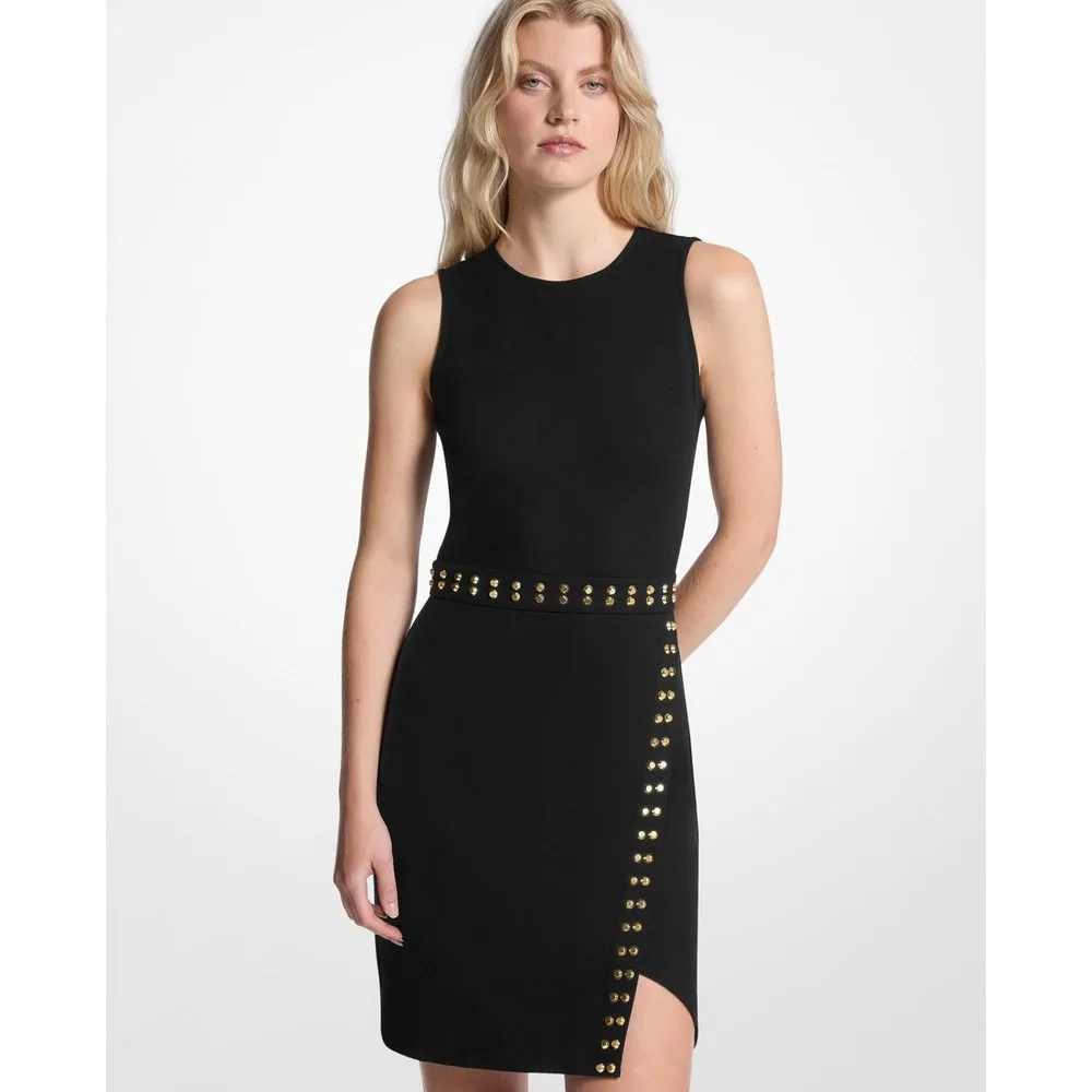 Vestido corto con bajo asimétrico sin mangas - MICHAEL Michael Kors - FashionsVida