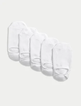 Pack Cool & Fresh™ Invisible Trainer Liners™ White male - M&S - FashionsVida