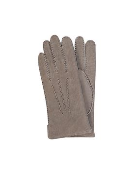 Guantes de cuero beige 9,5