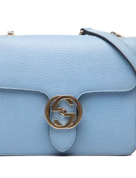 Small Dollar Calfskin Interlocking G Crossbody - Gucci - FashionsVida