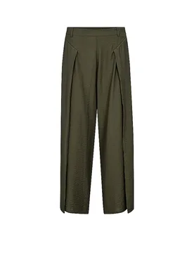 Pantalon Marlene MMZOKENILA olive S - Mos mosh - FashionsVida