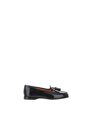 Mocassini pelle verniciata NERO 35 - Santoni - FashionsVida