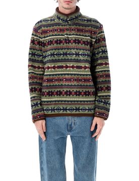 Patterned Mock-neck Sweater