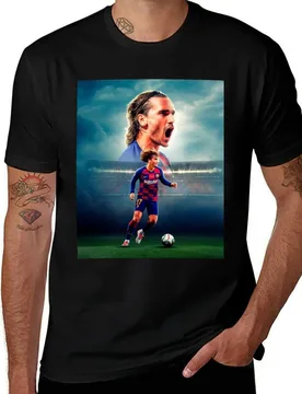 Art Griezmann Wallpaper T-Shirt Casual Graphic Print Tee - Aliexpress - FashionsVida
