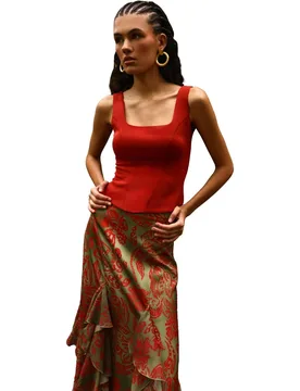 Top de mujer de tirantes con escote cuadrado - MIPHAI - FashionsVida