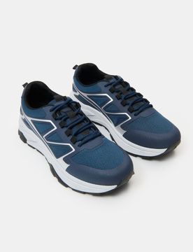 Sneaker con lacci - blu scuro