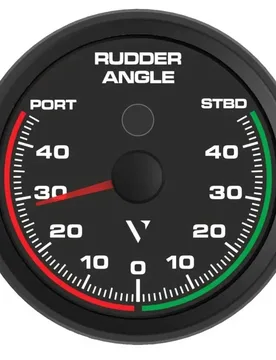Rudder Angle Indicator 85 Mm Black One Size unisex - Veratron - FashionsVida
