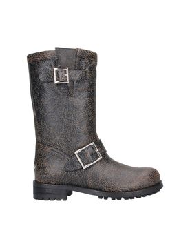 Jimmy Choo Biker Mid Leather Boots