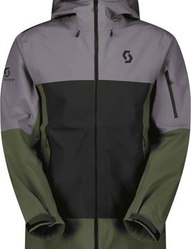 Wetterschutzjacke 3 Schichten Explorair 3L Jacket M Evening Grey Black für Herren Größe XL Grau